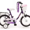 14 Zoll Kinderfahrrad - Lila/Weiß