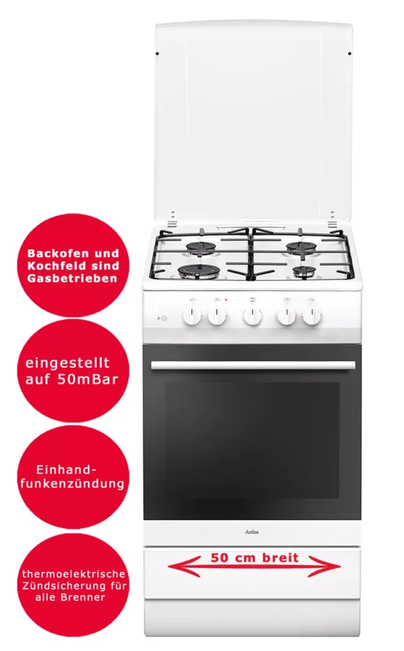Amica Gas-Standherd 50 cm